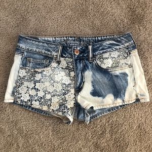 American Eagle Shortie Jean Shorts